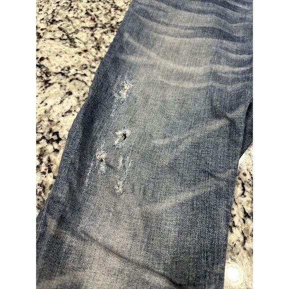 Distressed Slate Jeans Men's 34x34 Duke Skinny‎ - Picture 11 of 13